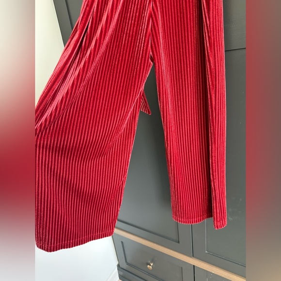 Anthropologie Ali & Jay Velvet Cord Jumpsuit Red • S - Picture 8 of 8